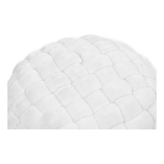 Coussin DKD Home Decor Blanc Polyester (50 x 40 cm)