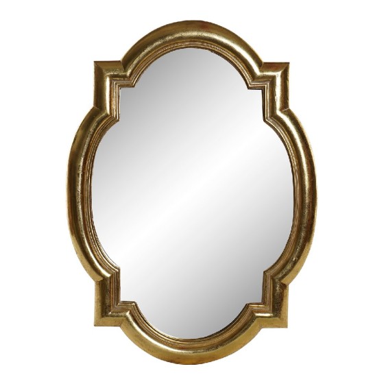 Miroir mural DKD Home Decor Résine Verre Doré (39 x 2.5 x 54 cm)