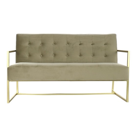 Canapé DKD Home Decor Polyester Métal Glam (128 x 70 x 76 cm)